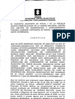 Decision de La Fiscal Sobre El Montaje de La Pavas