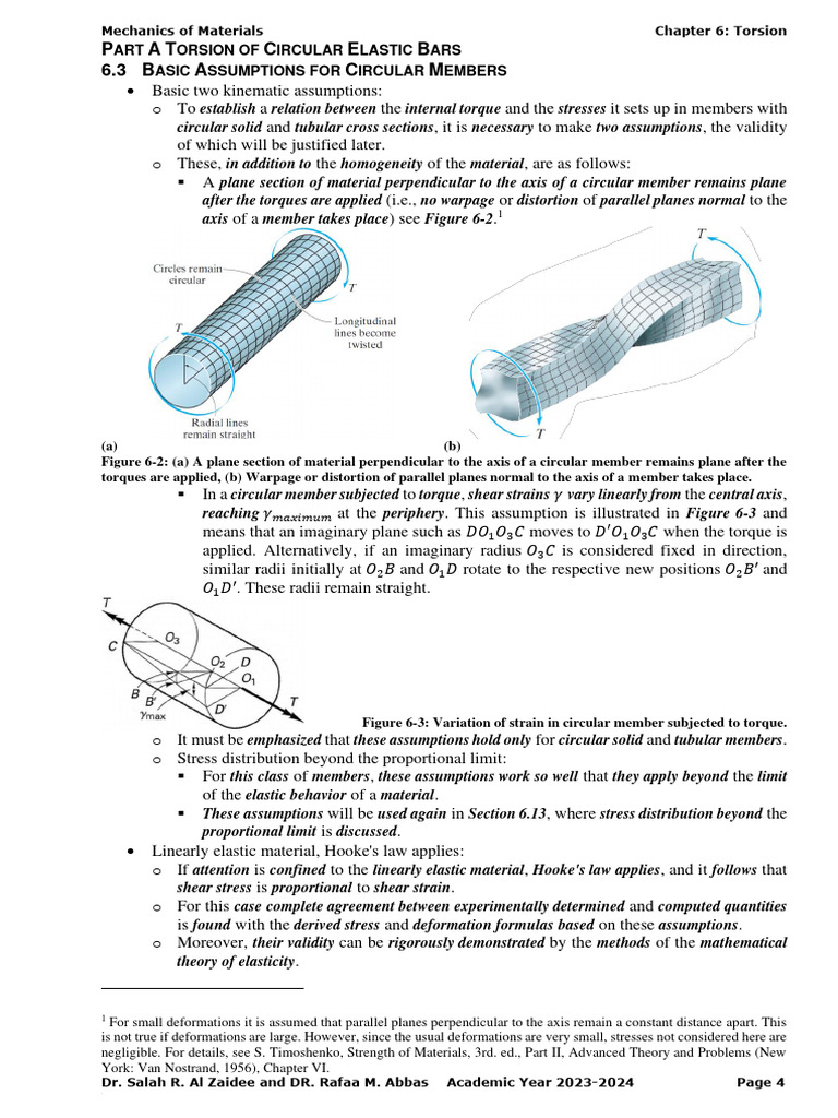 Torsion Analysis of Circular Members | PDF | Stress (Mechanics ...