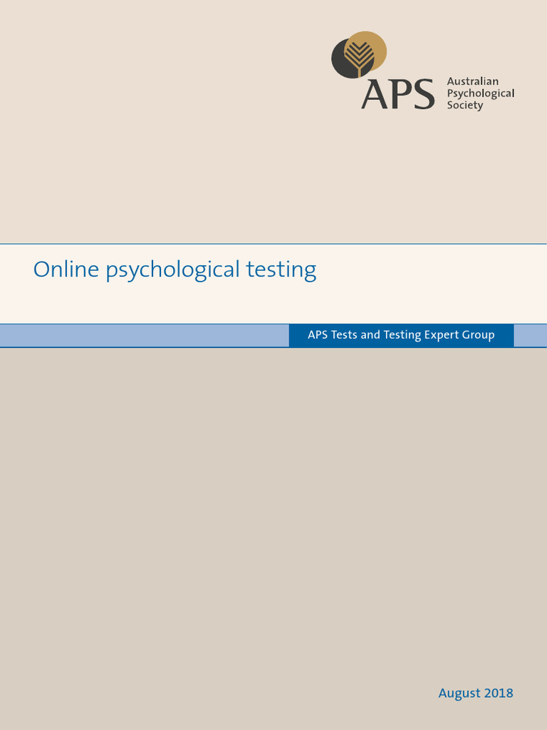 Online Psychological Testing | PDF | Clinical Psychology | Psychology