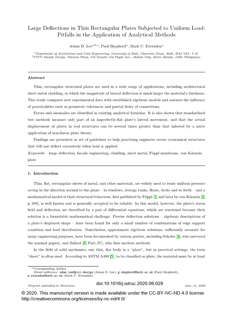 Structures Preprint6 Pdf Cartesian Coordinate System Strength Of