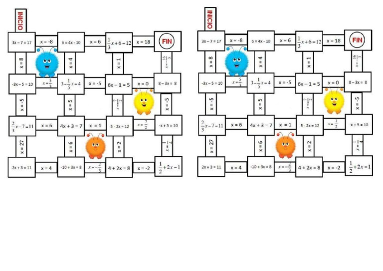Equação 1 Grau - Labirinto | PDF