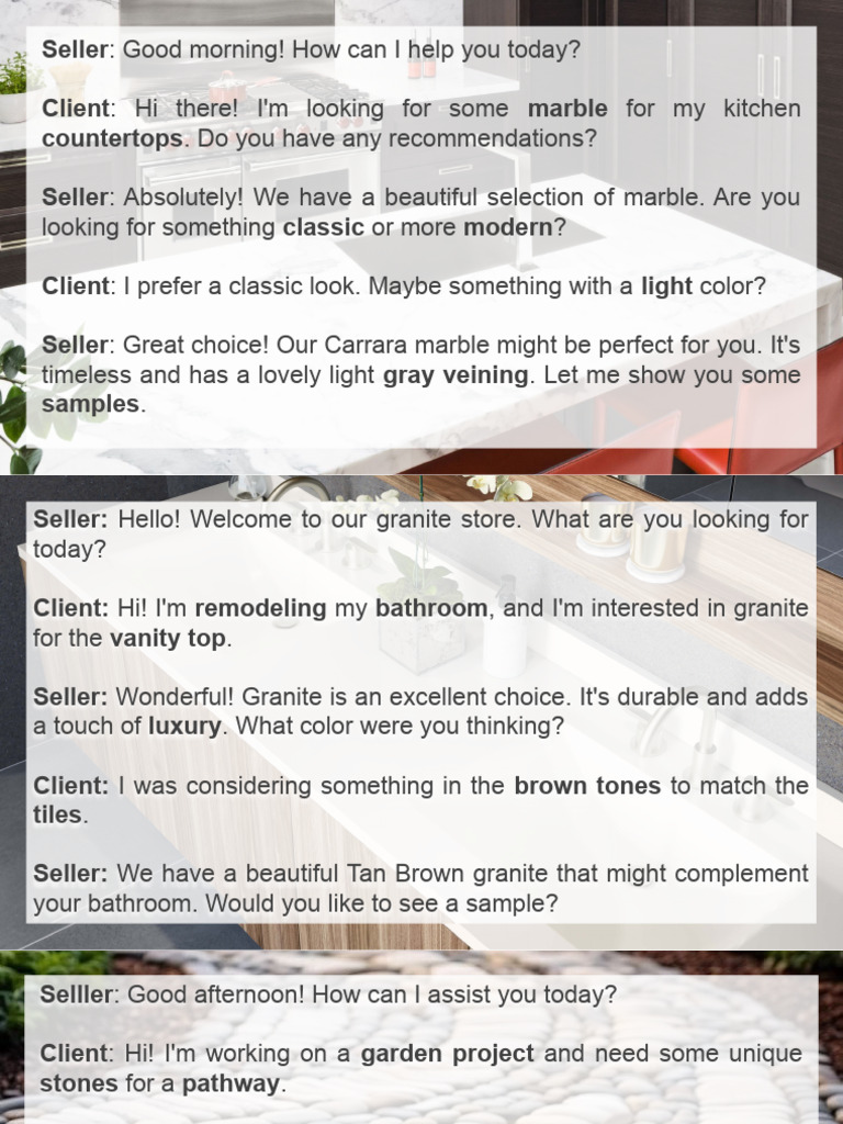 Marble and Granite Selection Guide | PDF