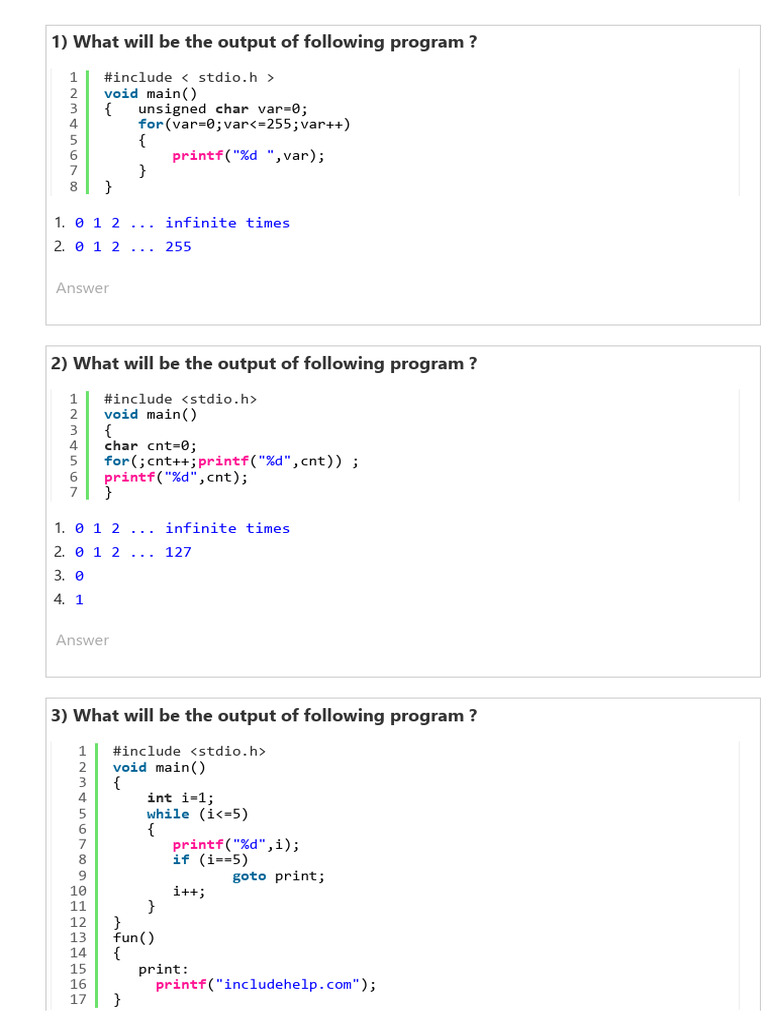 C Looping (For, While, Do While) | PDF | Computer Programming ...