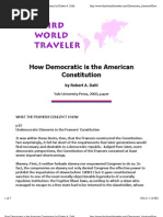 How Democratic is the American Constitution by Robert a. Dahl