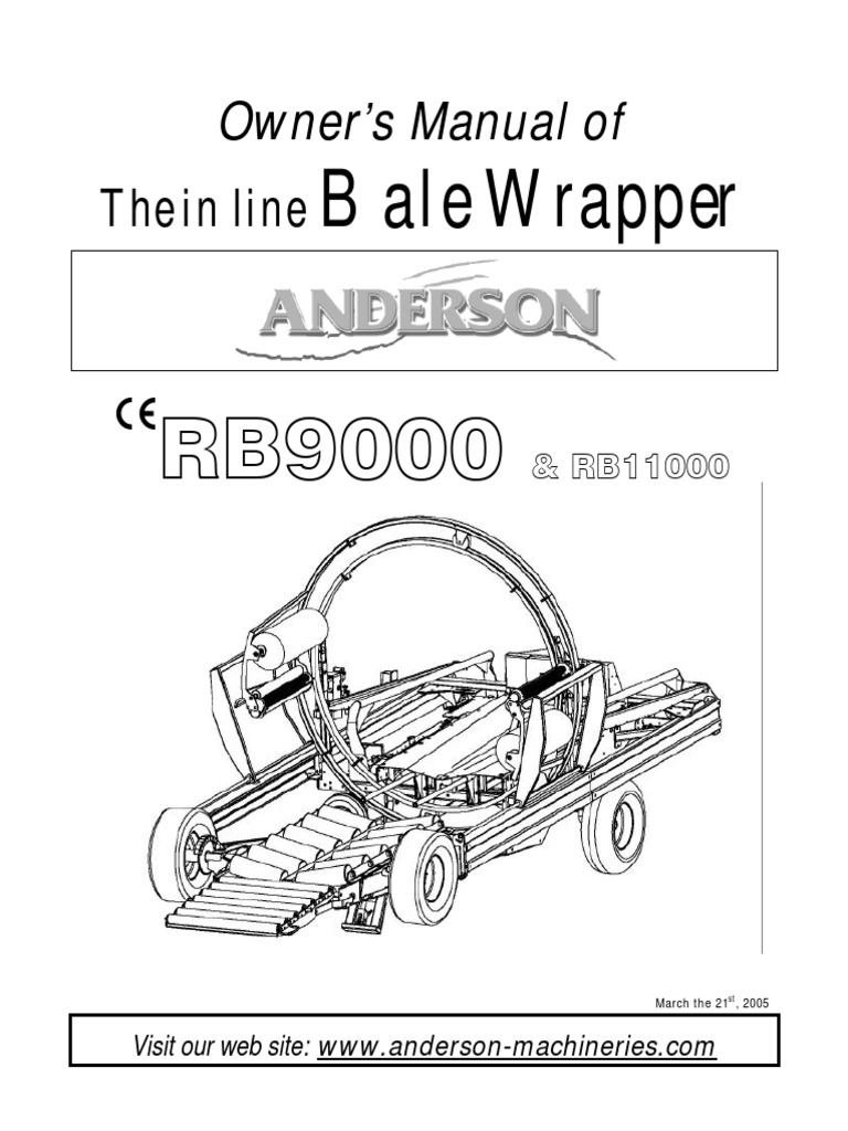 Bale Wrapper RB11000 MO 2005 ANG | PDF | Hay