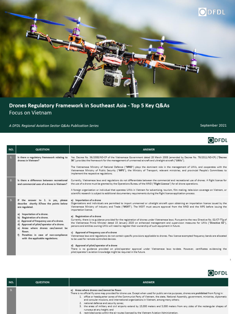 Vietnam Drone Regulations Overview | PDF | Unmanned Aerial Vehicle ...