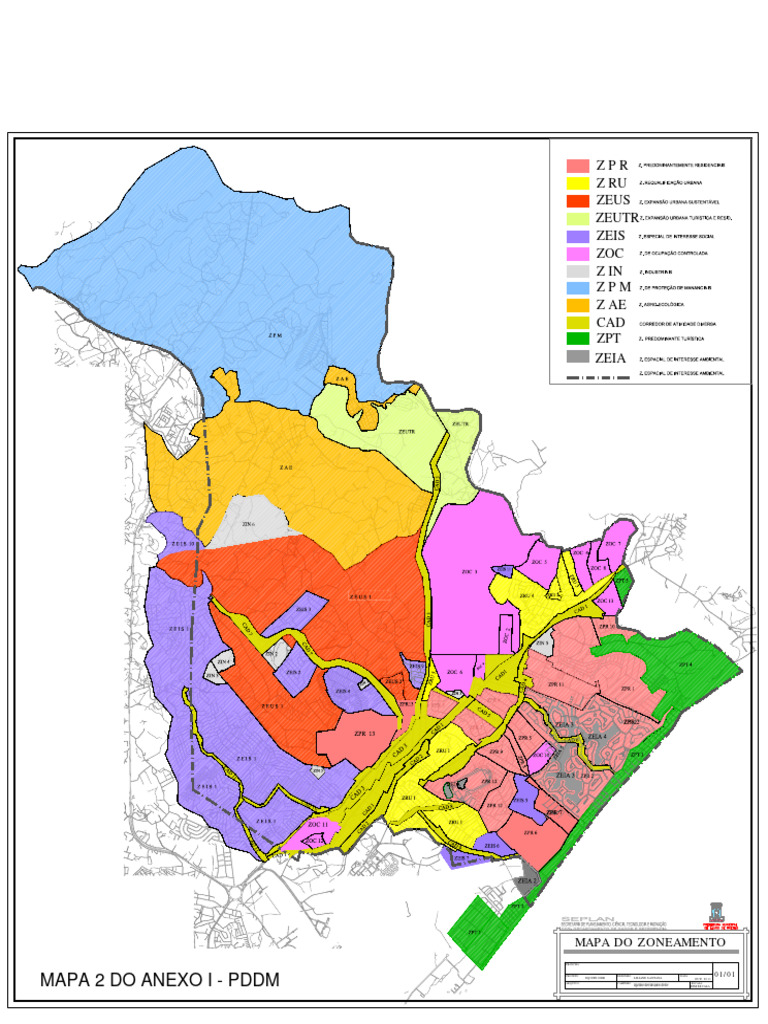 Mapa de Zoneamento PDDM Zeutr | PDF