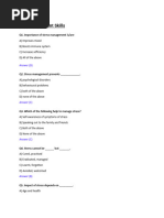 MCQs on Self Management Skills Class 10 | PDF | Emotional Self ...