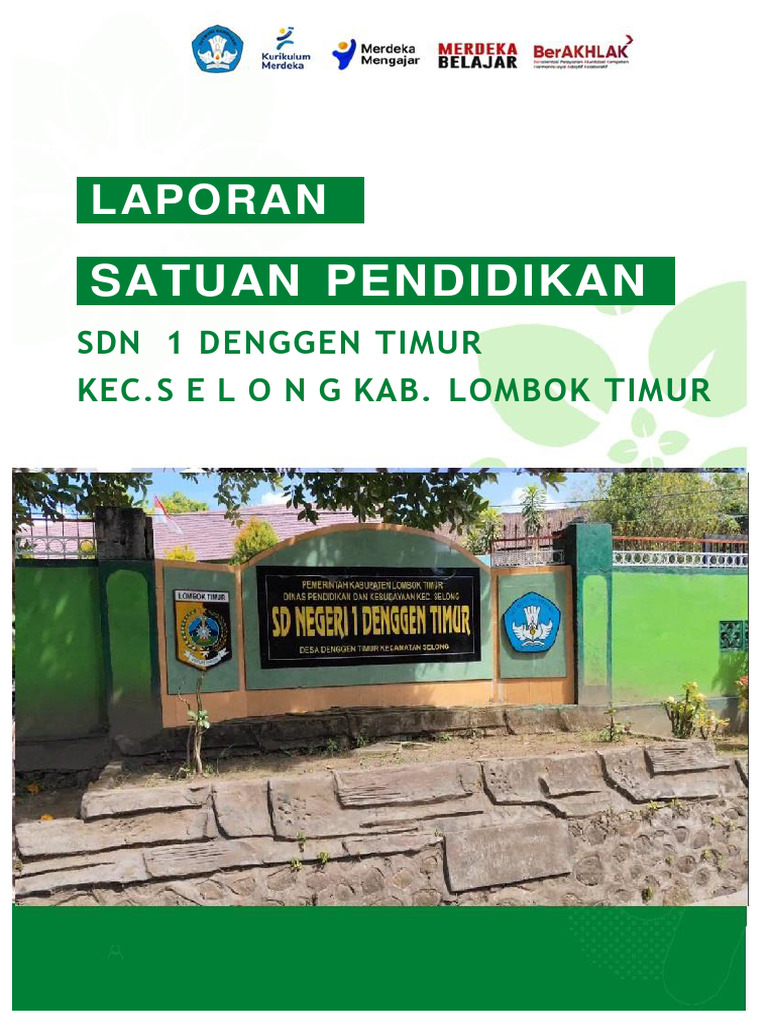 Laporan Satuan Pendidikan Jadi | PDF | Pengembangan Diri