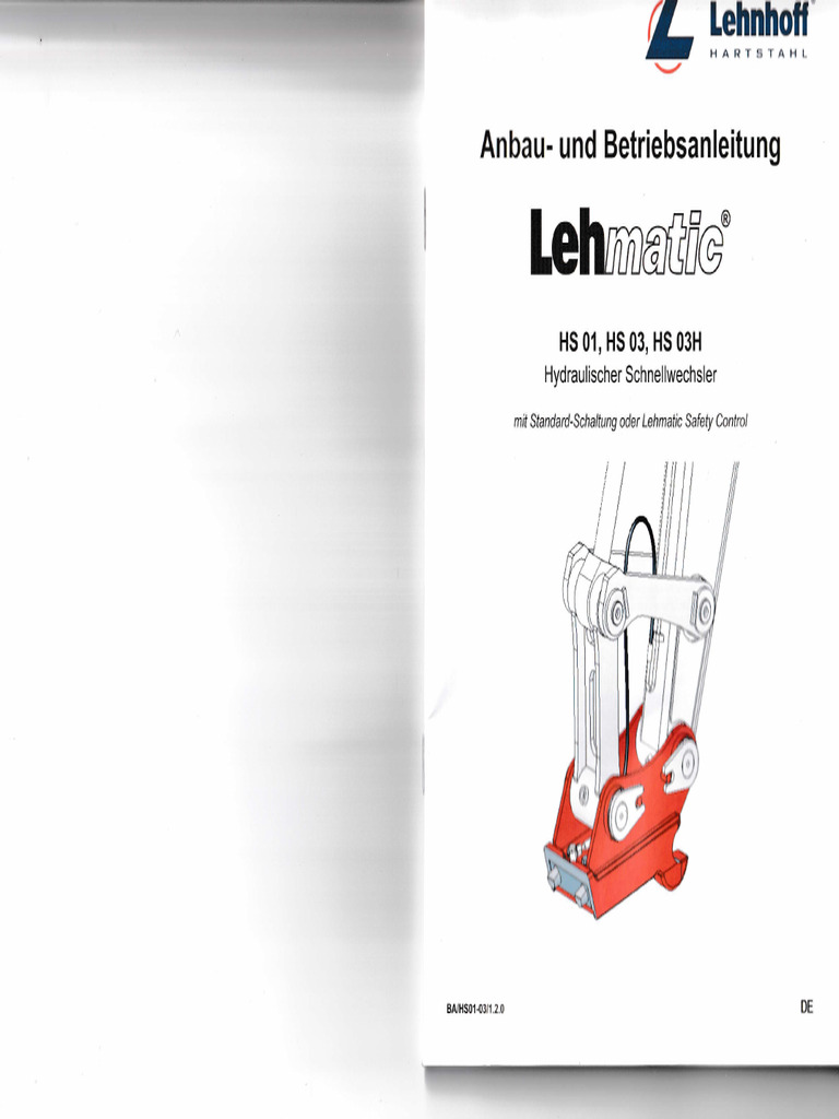 Lehnhoff - HS01 HS03 Anbau - Und Betriebsanleitung | PDF