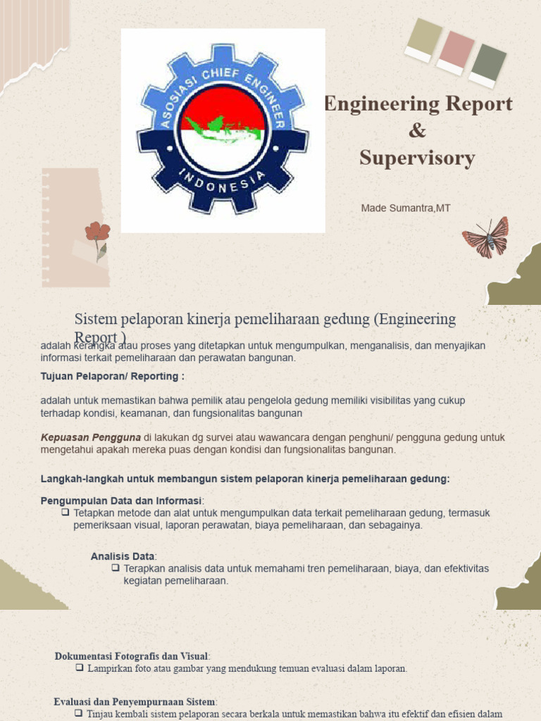 10.reporting Engineering Dan Supervisory | PDF