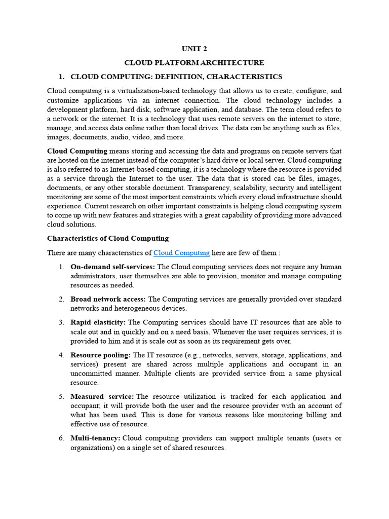 Unit 2 cc download free pdf cloud computing software as a service