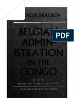 Belgian Administration in the Congo - Georges Brausch