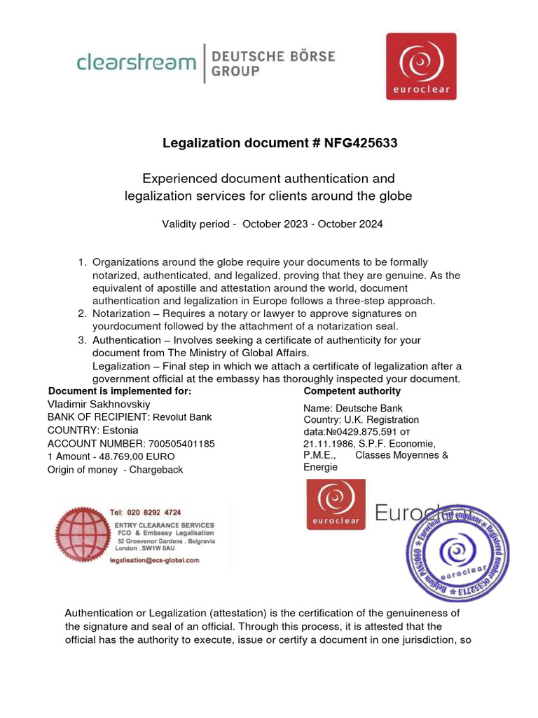 Experienced Document Authentication and Legalization Services For ...