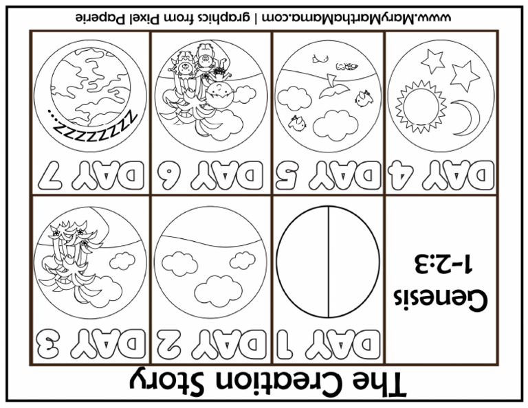 Creation Coloring Pages 8 | PDF