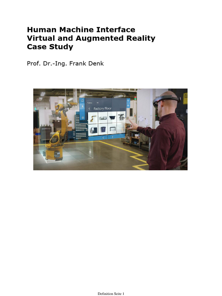 01 Human Machine Interface Virtual and Augmented Reality Case Study ...