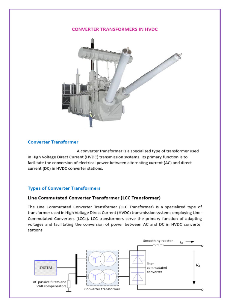 HVDC Converter Transformer | PDF | High Voltage Direct Current ...