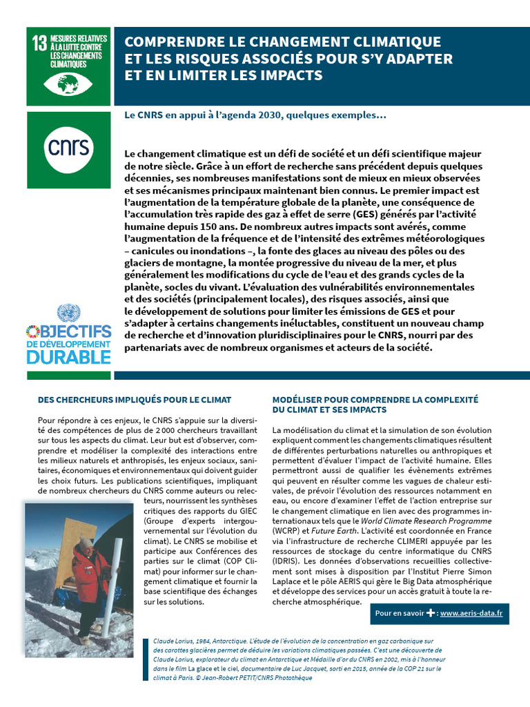 Impact du changement climatique et solutions | PDF | Gaz à effet de ...