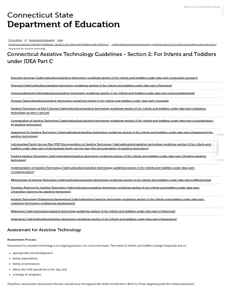 Infant Assistive Tech Guidelines | PDF | Caregiver | Health Care
