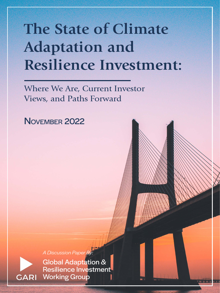 Climate Adaptation Investment Insights | PDF | Climate Resilience | Risk