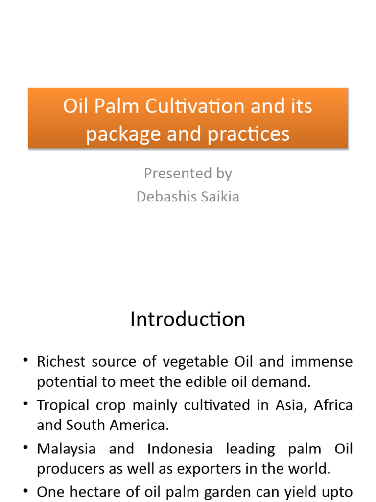Oil Palm Cultivation Practices Guide Pdf Soil Herbicide