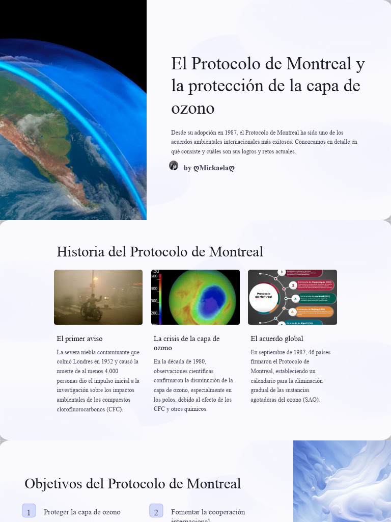 Protocolo de Montreal: Éxitos y Retos | PDF | Clorofluorocarbono ...