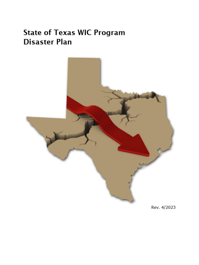 Texas WIC Program Disaster Plan Guide | PDF | Wic | Supplemental ...