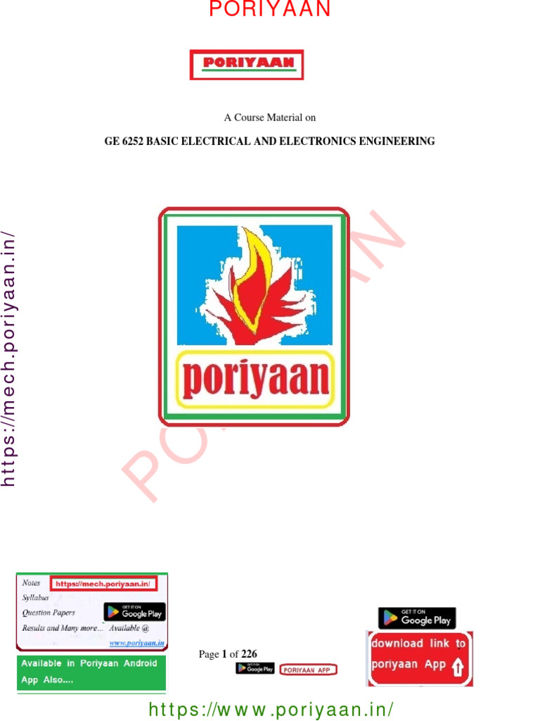 Beee Full Notes | PDF | Rectifier | Electric Power