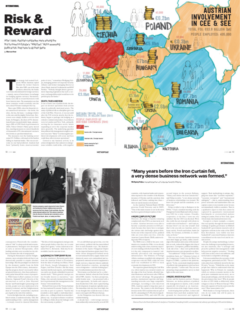 Austrian FDI in CEE & SEE: Risks and Rewards | PDF | Bnp Paribas | Austria