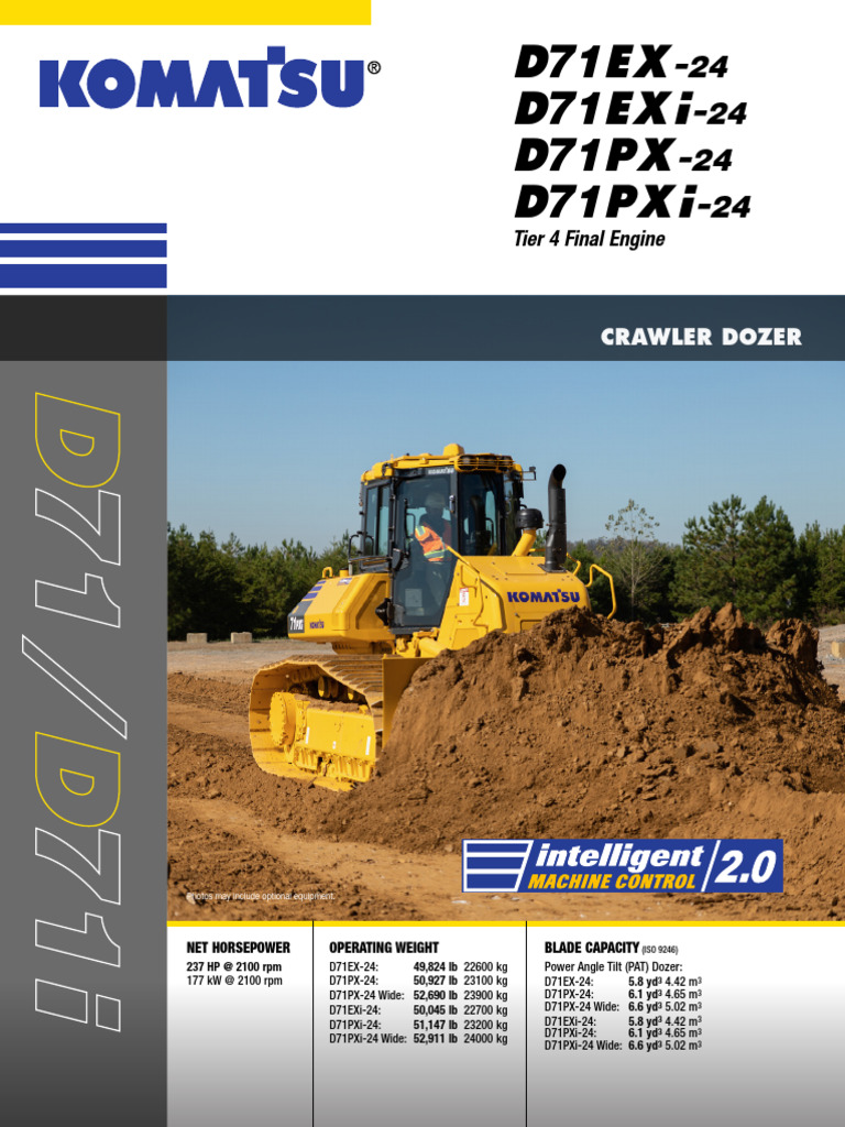 Komatsu D71PXi-24 Dozer Specifications | PDF | Engines | N Ox