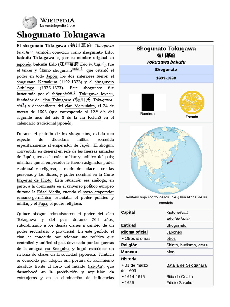 Shogunato_Tokugawa | Descargar gratis PDF | Personas japonesas ...