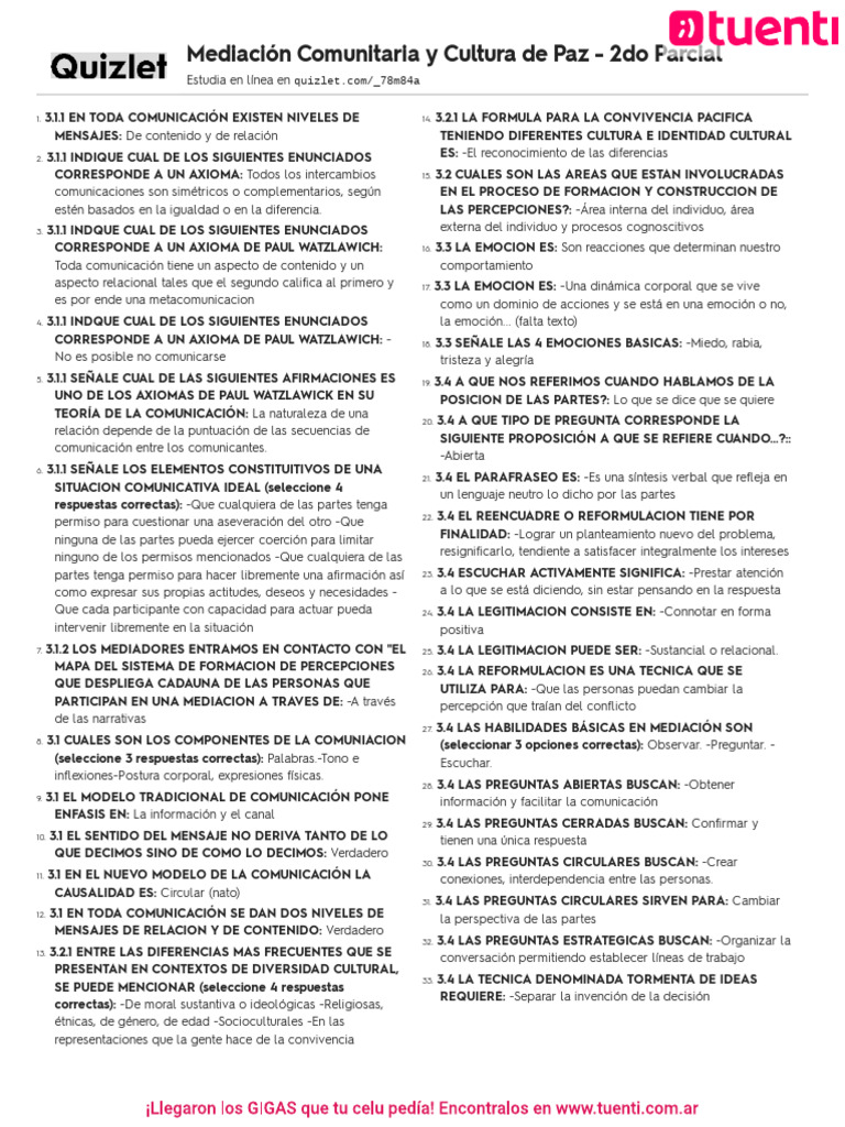 Mediación Comunitaria y Cultura de Paz | PDF | Mediación | Comunicación