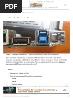 Tipos de Conectores USB y Mantenimiento | PDF | USB | Electrónica