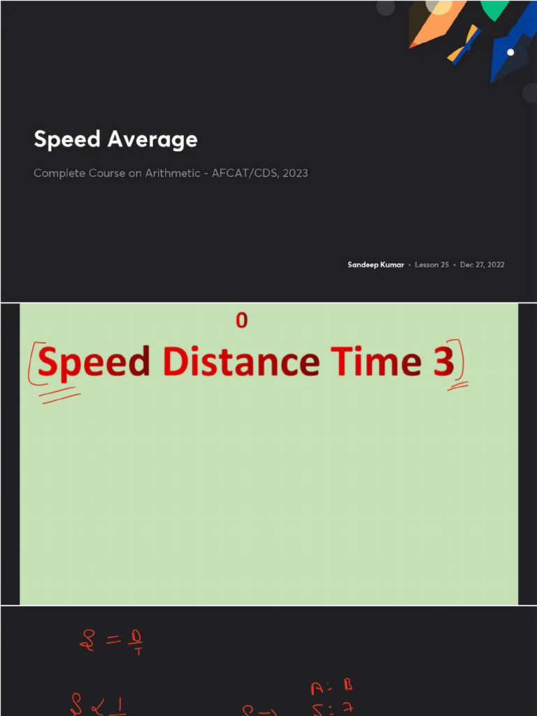 Speed Average With Anno | PDF