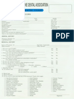 PDA Dental Chart