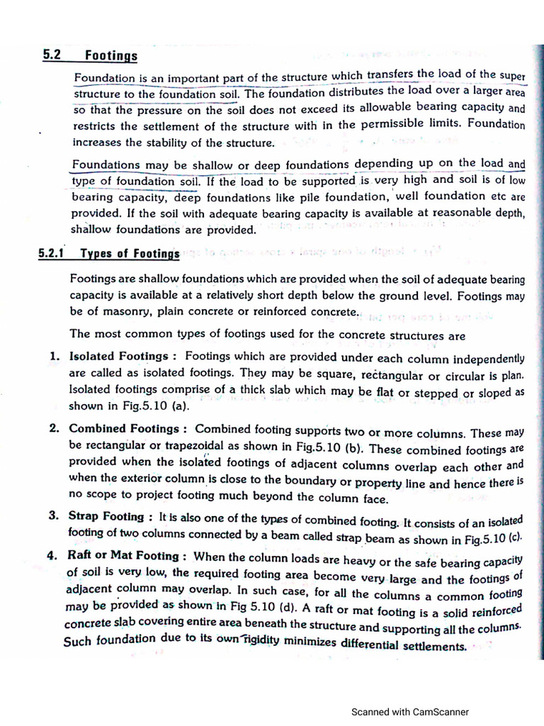 Design of Footings | PDF