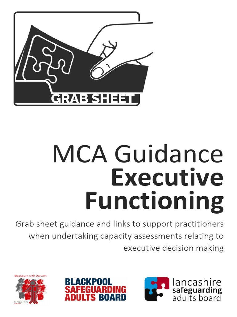 MCA Guidance on Executive Functioning | PDF | Decision Making ...