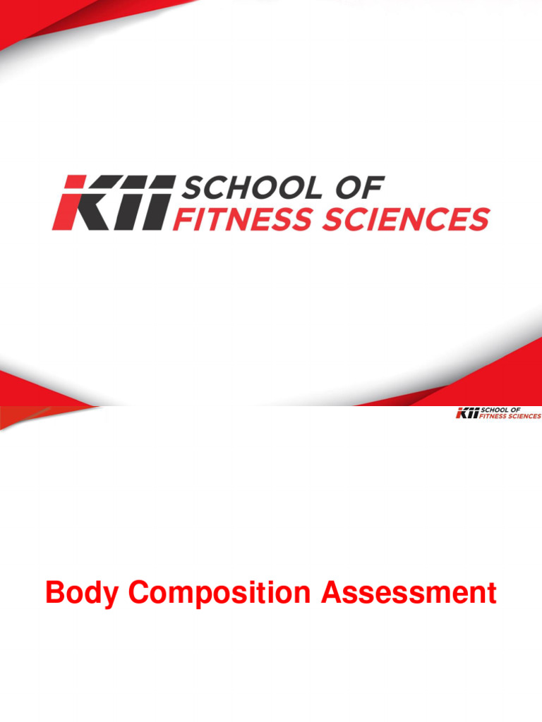 Body Composition Assessment Guide | PDF | Body Mass Index | Human Body