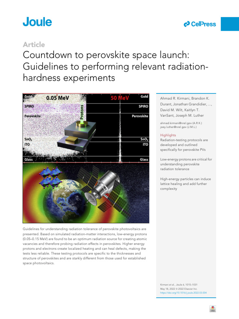 Outer Space Radiation Flux Reference: 1 S2 0 S2542435122001313 Main Pdf Outer Space