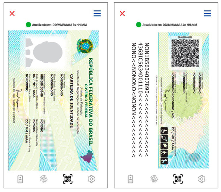 Novo Modelo Carteira Identidade RG Brasil 2023 Modelo Digital App ...