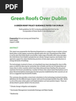 Ireland; Green Roofs Over Dublin