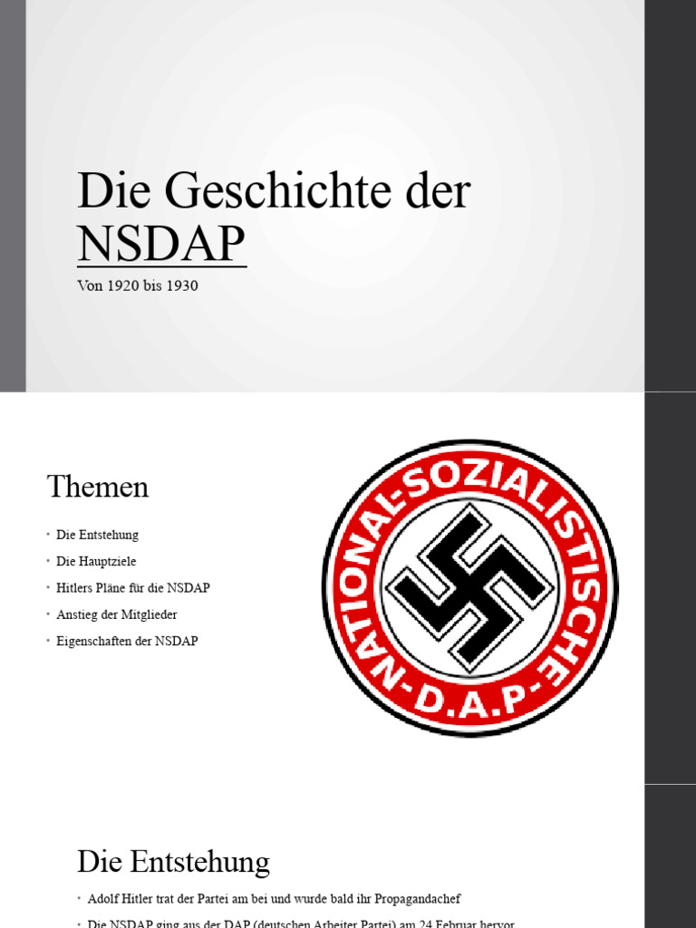 NSDAP | PDF