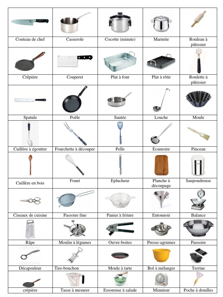Ustensile de Cuisine Divers PDF
