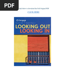 Looking Out, Looking in 15th Edition Full Original PDF