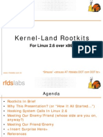 Kernel-Land Rootkits