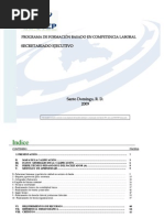 SECRETARIADO EJECUTIVO 2009