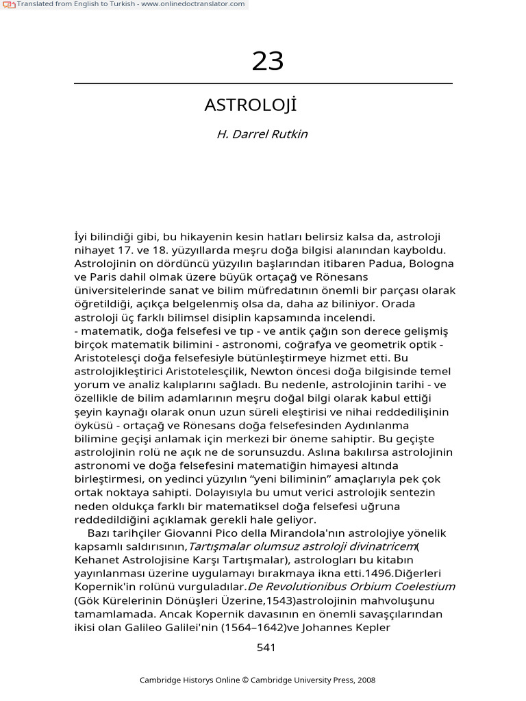 Astroloji - H Darrel Rutkin | PDF