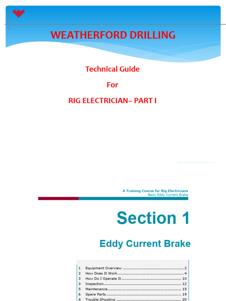 Elec-General Guide For Rig Electrician Part 1 | PDF | Electromagnetic ...