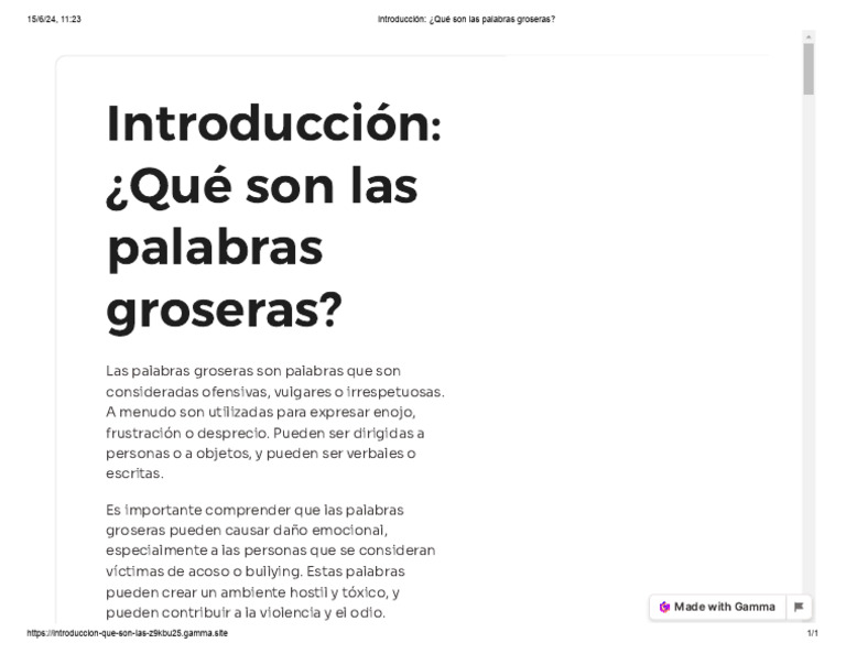 Introducción_ ¿Qué son las palabras groseras_ PDF