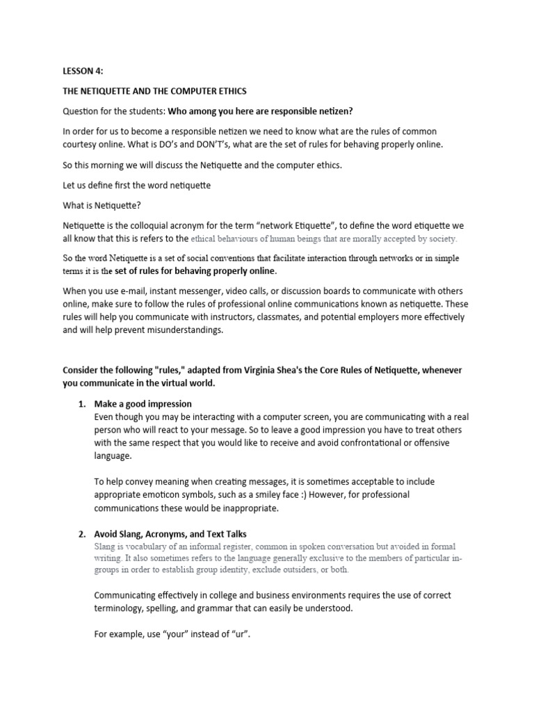 Lesson 4 Pdf Privacy Communication